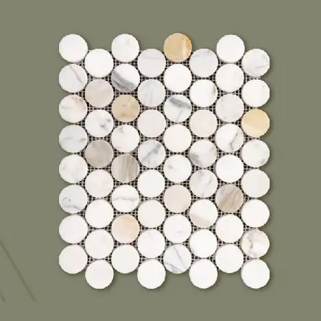 Calacatta tile - 2 inch Penny