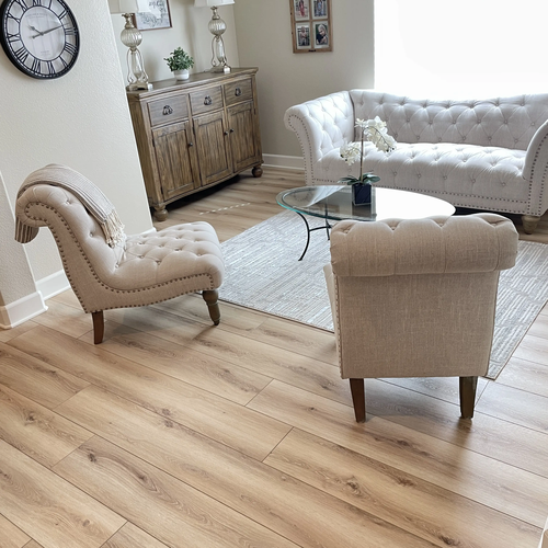 Flooring installation wide plank flooring in living room